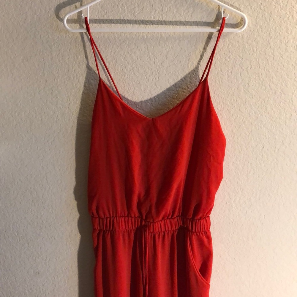 Red jumpsuit